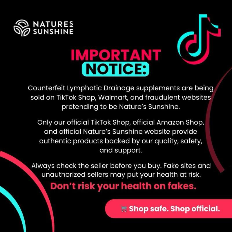 Nature'S Sunshine Lymphatic Drainage Supplement: Reduce Bloat, Reduce Puffiness, Detoxify, Support Lymph Flow, Aids in Recovery . Healthcare Natural Bloating Circulation Herbal Extracts