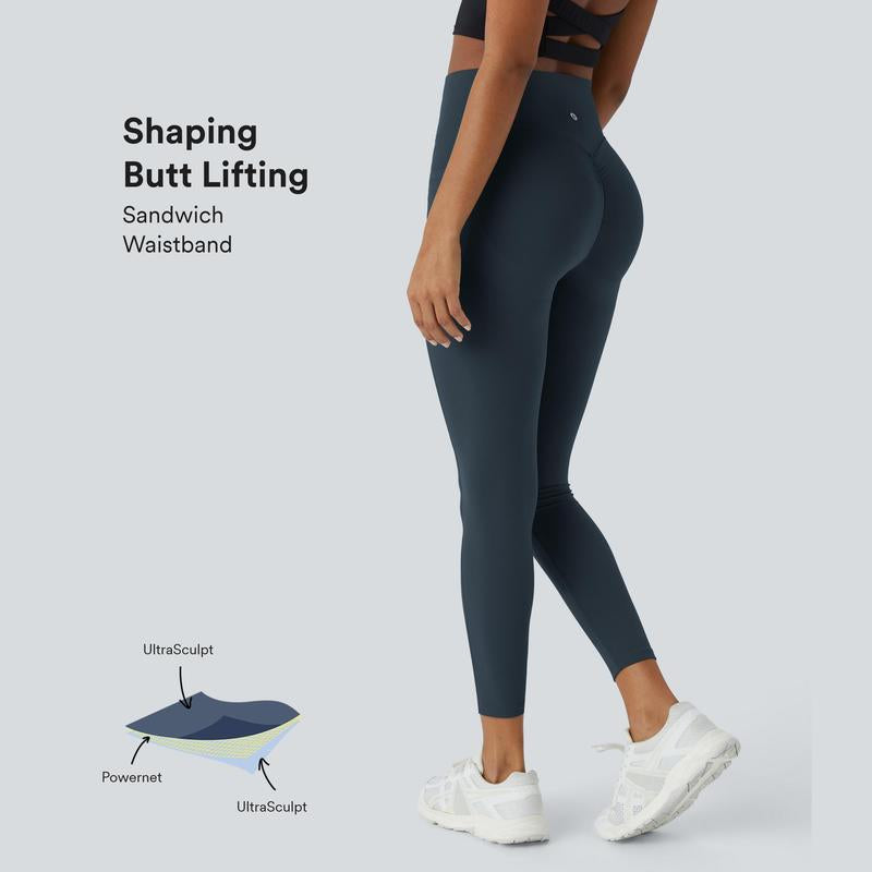 Halara Ultrasculpt High Waisted Scrunch Butt Lifting Tummy Control Pocket Shaping Training Leggings #Tiktokshopholidayhaul