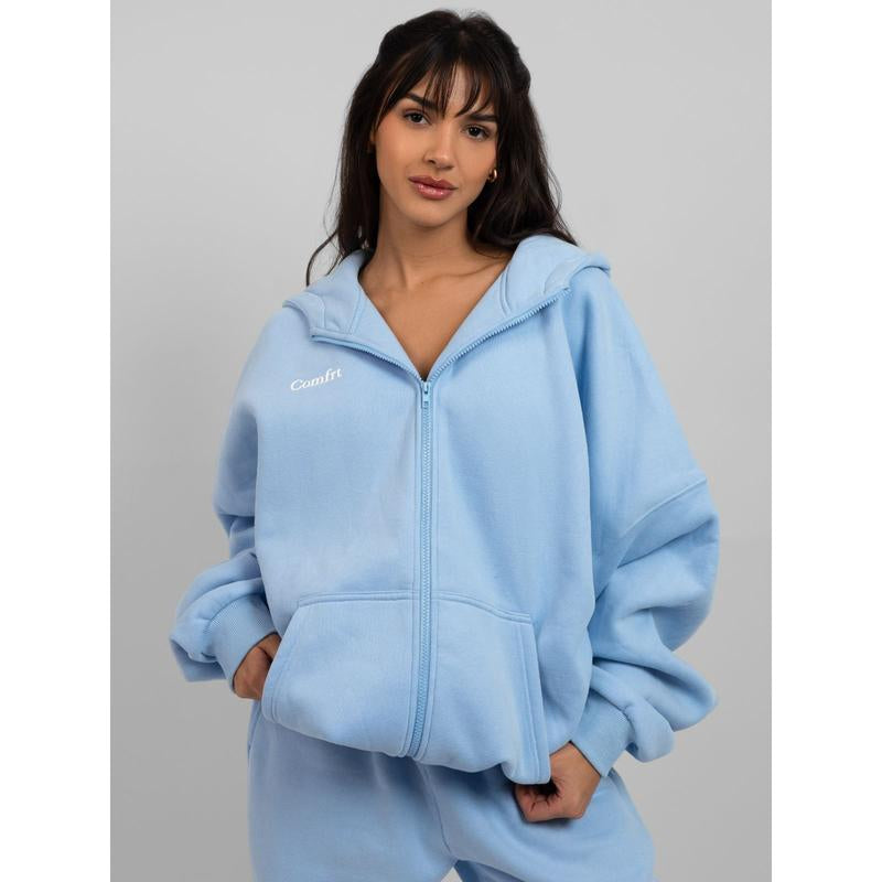 Comfrt | Cloud Zip Oversized Hoodie