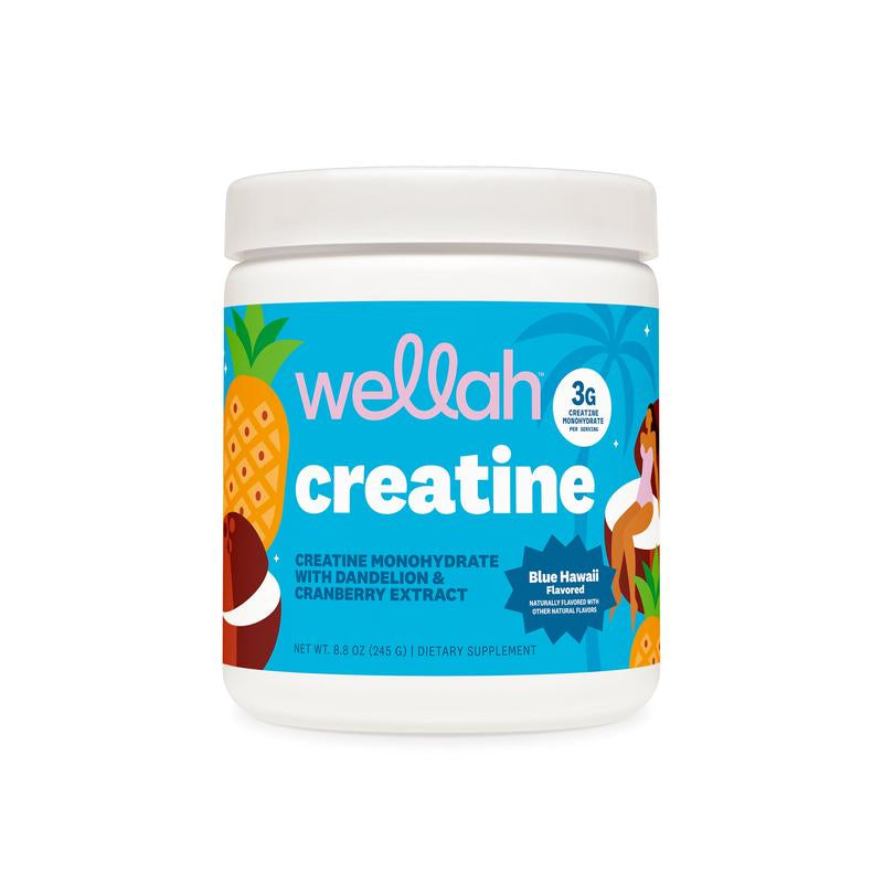 Wellah Creatine | Creatine Monohydrate Supplement for Woman | 3G of Creatine per Serving | 50 Servings