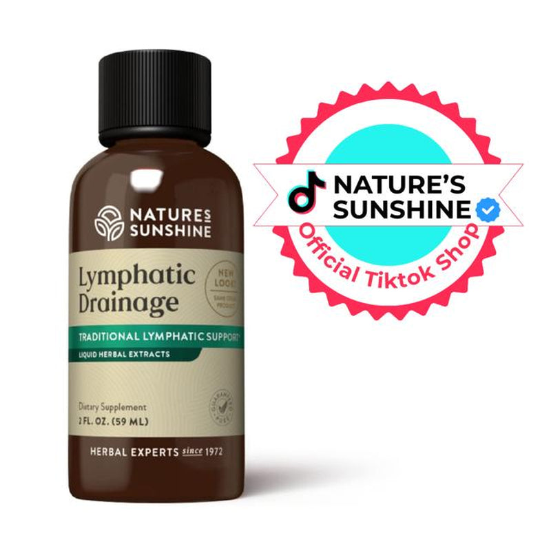 Nature'S Sunshine Lymphatic Drainage Supplement: Reduce Bloat, Reduce Puffiness, Detoxify, Support Lymph Flow, Aids in Recovery . Healthcare Natural Bloating Circulation Herbal Extracts