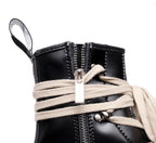 High-Top Lace-Up Boots Street Punk Crisscross Laces Chunky Sole All Seasons Fashionable and Durable
